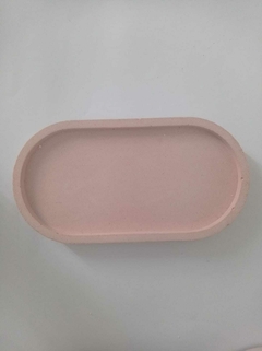 Bandeja Oval Pequeno - Rosa - comprar online