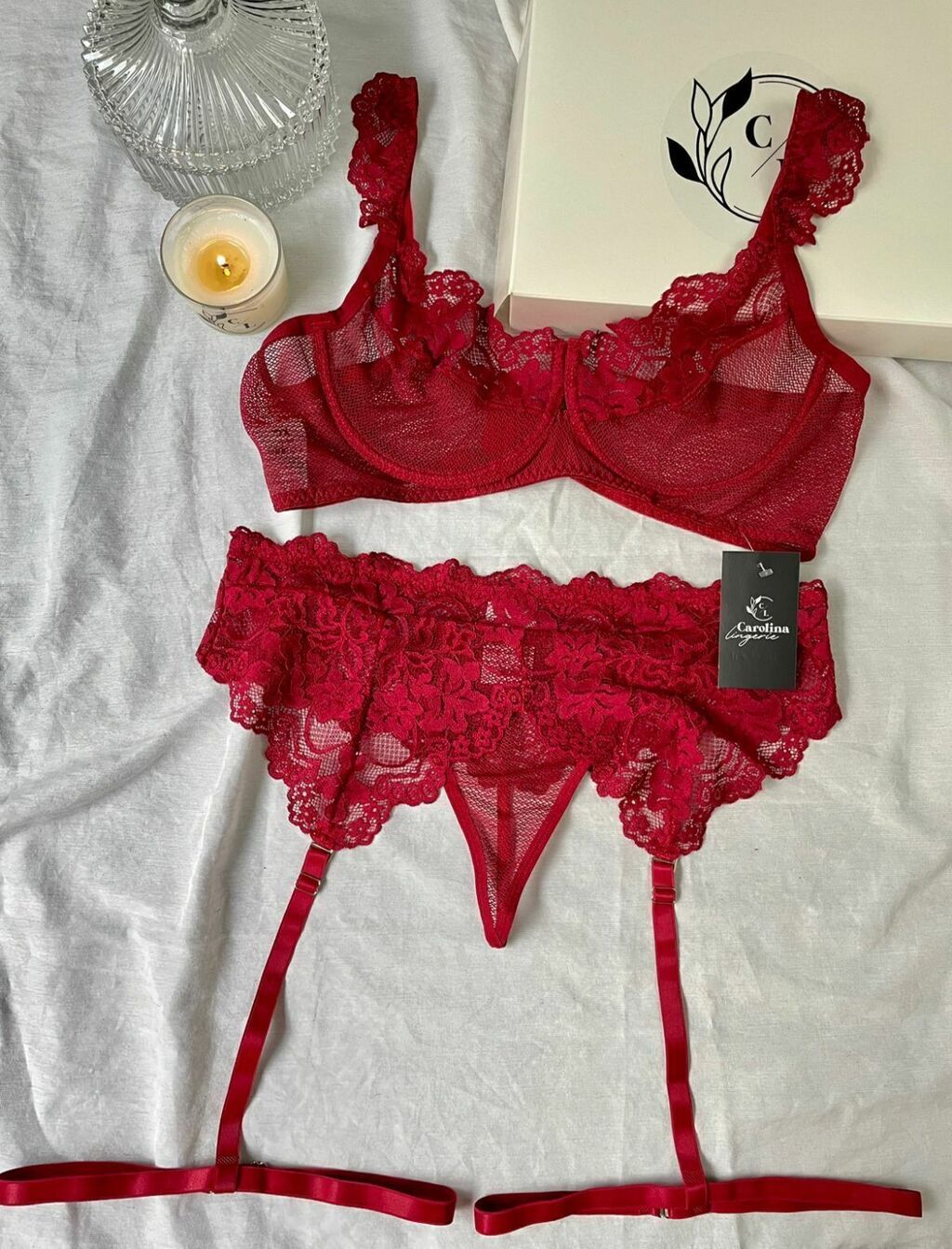 Conjunto Plus Sensual 48 vermelho