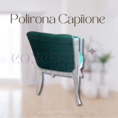 Poltrona capitoné esmeralda - comprar online