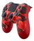 Controle Joystick Sem Fio PS4 Camuflado Wireless Vermelho - Pluft Geek