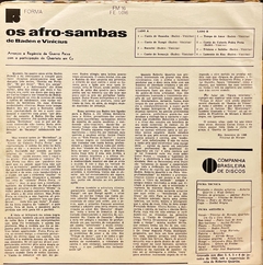 LP BADEN & VINÍCIUS - OS AFRO SAMBAS (1966) - comprar online