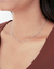 Choker Plaquinhas Grumet Banho Branco - comprar online