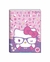 Caderno pequeno brochura da Hello Kitty, com capa dura rosa e 80 folhas, apresentando uma ilustração da personagem usando óculos.