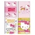 Caderno Pequeno 1/4 Hello Kitty Neon - Brochura, Capa Dura, 80 Folhas - Jandaia