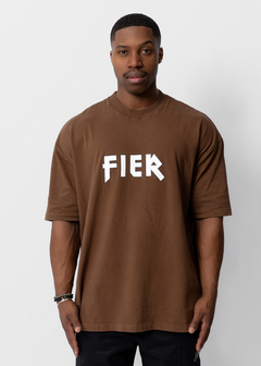 Camiseta Oversized Essential Brown - FIER