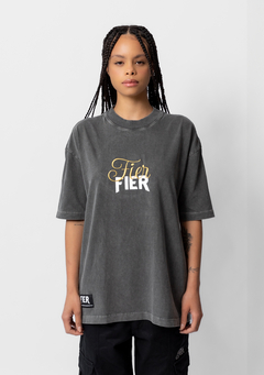 Camiseta Oversized Duality Grey - FIER