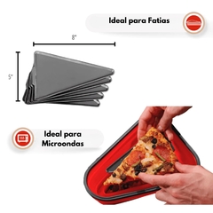 Imagem do Caixa De Pizza Expansível Openwaterf Sanduíche Armazenagem Ajustável Recipiente De Fatias