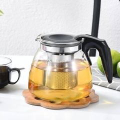 Chaleira De Vidro Com Infusor Para Chá Café Inox Bule Com Tampa