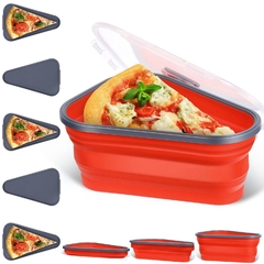 Caixa De Pizza Expansível Openwaterf Sanduíche Armazenagem Ajustável Recipiente De Fatias - comprar online