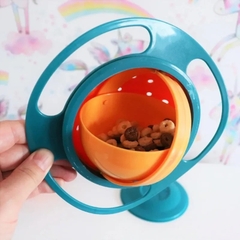 Imagem do Prato Mágico Infantil Bebê Giratório 360º Bowl Alimento Não Cai