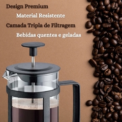 Prensa francesa Cafeteira Cremeira 350ml e 600ml para Café e Chá em Vidro na internet