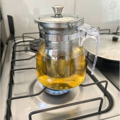 Chaleira de Vidro para Chá Com Infusor 900ml Bule Chá - comprar online