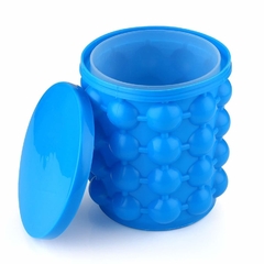 Mini Balde Forma De Gelo Em Silicone Ice Magic Cube