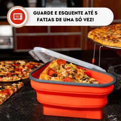 Caixa De Pizza Expansível Openwaterf Sanduíche Armazenagem Ajustável Recipiente De Fatias na internet