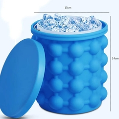 Mini Balde Forma De Gelo Em Silicone Ice Magic Cube na internet