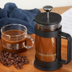 Prensa francesa Cafeteira Cremeira 350ml e 600ml para Café e Chá em Vidro - LYM Utilidades