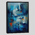 Quadro Decorativo - Abstrato azul na internet