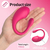 Vibrador sem fio para mulheres, Bluetooth, Ponto G, controle remoto APP