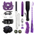 Kit Fetiche BDSM Bondage Restraint Set para Mulheres, Algemas Sexuais, Chicote, Contas Anais, Plug Anal, Vibrador de Bala na internet