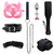 Imagem do Kit Fetiche BDSM Bondage Restraint Set para Mulheres, Algemas Sexuais, Chicote, Contas Anais, Plug Anal, Vibrador de Bala