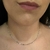 Colar chocker chapinha ródio - comprar online