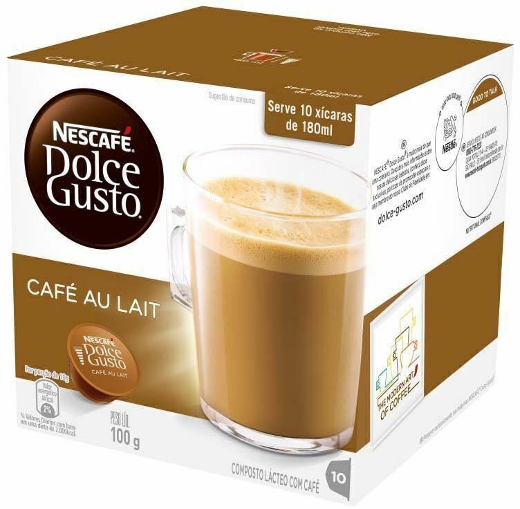 Café Au Lait 10 Cápsulas Nescafé Dolce Gusto