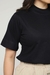 T-shirt Elisa Gola Alta Preto - comprar online