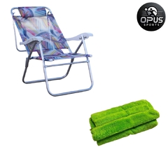 Cadeira UP Line Aquarela + Capa Microfibra Verde - Kit
