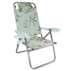 Cadeira de Praia Up Line Bambu Zaka em Alumínio, suporta até 120 Kg - comprar online