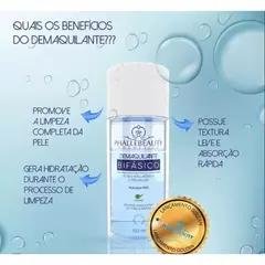 Phállebeauty - Demaquilante Facial Bifásico com Ácido Hiarurônico 150ml - comprar online