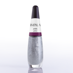 Esmalte Impala Glitter A Cor da Sua Moda - Prata