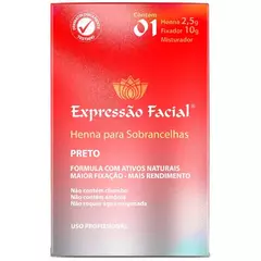 HENNA EXPRESSÃO FACIAL - PRETO