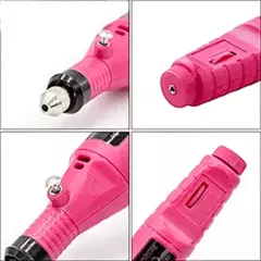 Lixadeira de Unha Elétrica Motor Bivolt - Rosa - GAMA COSMÉTICOS