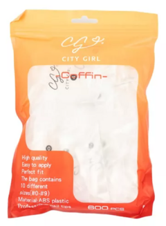 Tips Soft gel City girls coffin