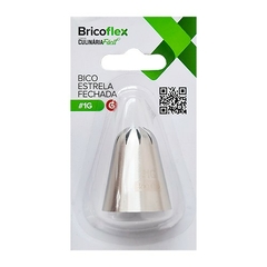 Bico de Confeitar Inox Grande Estrela Fechada #1G - comprar online