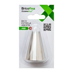 Bico de Confeitar Inox Grande Estrela Aberta #6B - comprar online