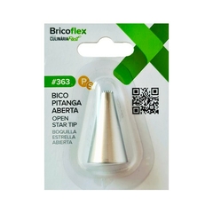 Bico de Confeitar Inox Pequeno Pitanga Aberta #363 - comprar online