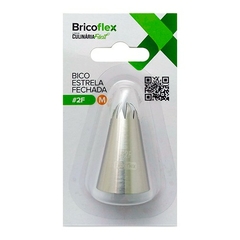 Bico de Confeitar Inox Médio Estrela Fechada #2F - comprar online