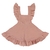 Vestido Babado Gaze Rose