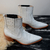 Botas Bella cuero blanco - comprar online