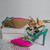 Imagen de Sandalias Fucsia y verde