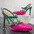 Sandalias Fucsia y verde