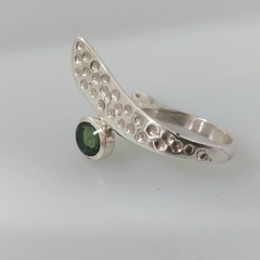 Anillo Sprawl con turmalina verde - GAIA