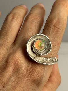 Anillo Infinity con Opalo de Fuego - GAIA