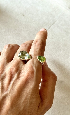 Anillo Encounter con peridoto y prasiolita en internet