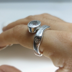 Anillo Limber con aguamarina - GAIA