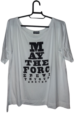 Camiseta May the Force Viscolycra White