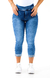 Calça Jeans Feminina - Extreme Power Comfy Capri Mármore - BEIDÊ