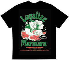 Camiseta Preta Legalize Marinara - Drama Club - comprar online