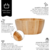 Bowl Cumbuca Tigela Saladeira Ecokitchen De Bambu 19cm - Dual Home